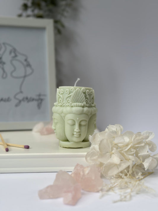 Buddha's Serenity: Enlightened Candle"