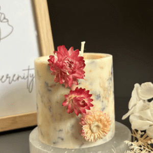"Melting Beauty Candle: Sculpted Candle Elegance"