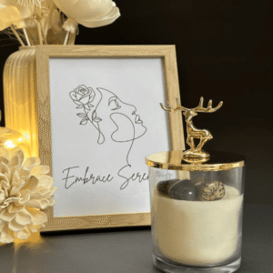 "Starry Soul: Zodiac Infused Crystal Candles"