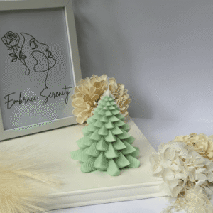 "Nature's Glow: Tree Candle"