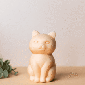 "Purrfect Glow Candle: Cute Cat Candle"